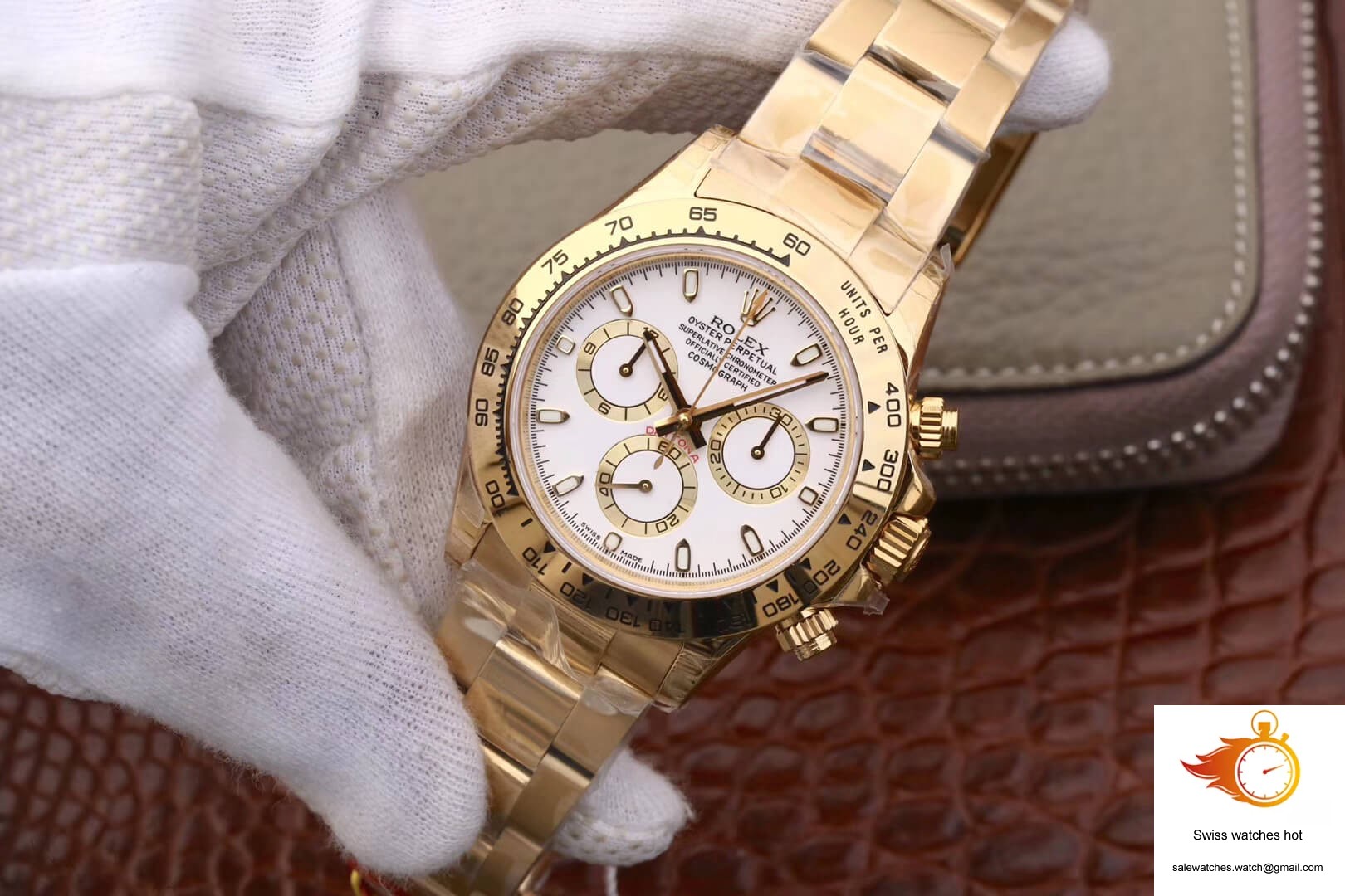 Rolex Daytona Cosmograph M116508-0001 JH Factory Yellow Gold White Dial 3 Rolex Daytona Cosmograph M116508-0001 JH Factory Yellow Gold White Dial 3
