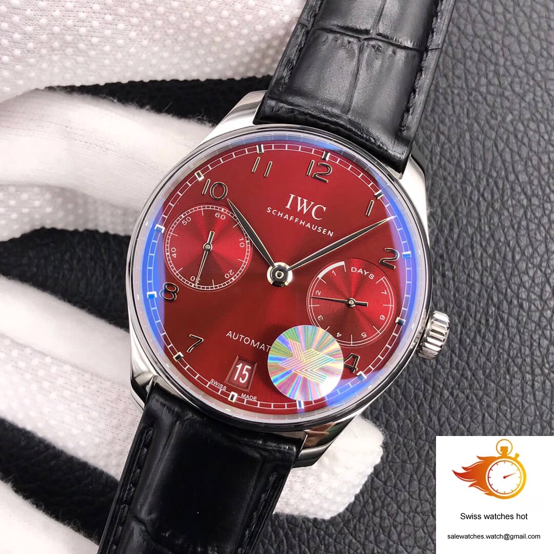 IWC Portugieser IW500714 ZF Factory Burgundy Red Dial 3 IWC Portugieser IW500714 ZF Factory Burgundy Red Dial 3
