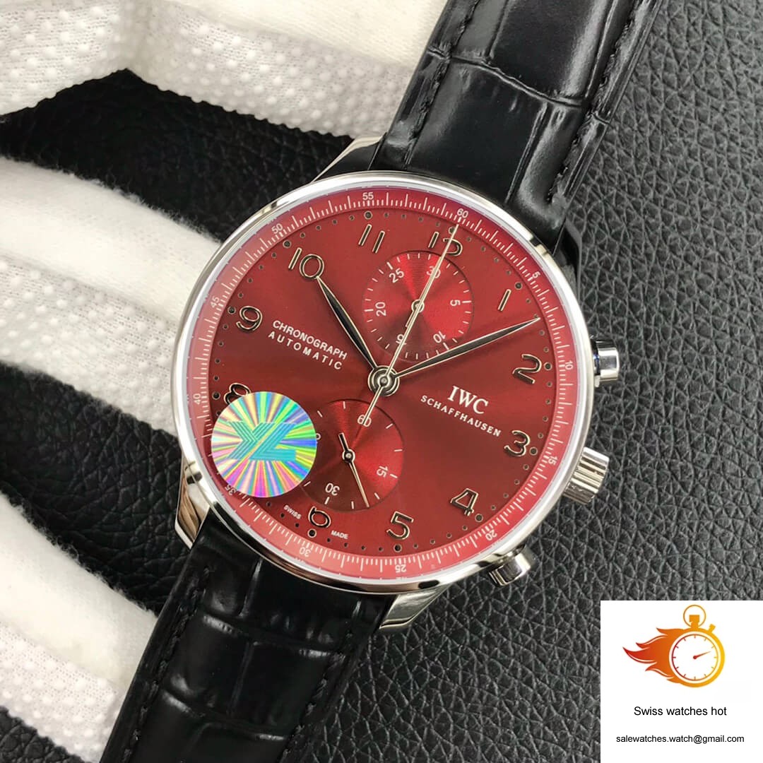 IWC Portugieser Chronograph IW371616 ZF Factory Burgundy Red Dial 3 IWC Portugieser Chronograph IW371616 ZF Factory Burgundy Red Dial 3