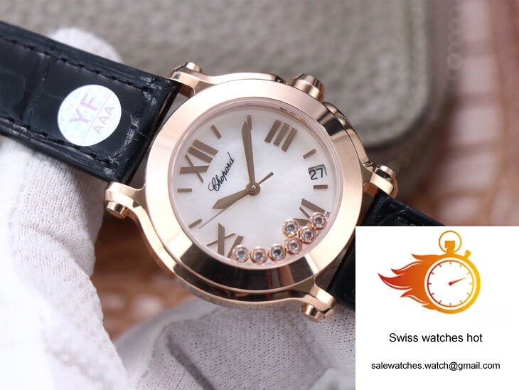 Chopard Happy Sport 278492 YF Factory White Dial Rose Gold 3 Chopard Happy Sport 278492 YF Factory White Dial Rose Gold 3