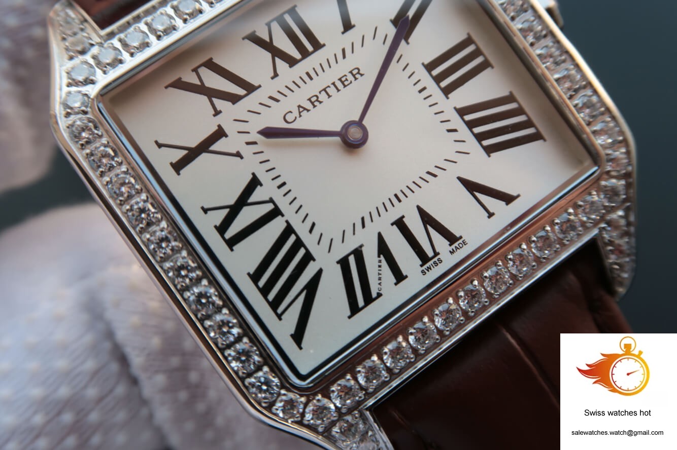 Cartier Santos WH100651 V6 Factory White Dial 3 Cartier Santos WH100651 V6 Factory White Dial 3