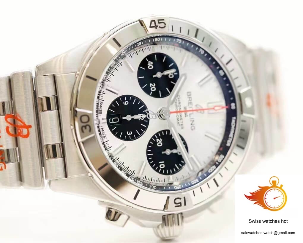 Breitling Chronomat AB0134101G1A1 GF Factory White Dial 3 Breitling Chronomat AB0134101G1A1 GF Factory White Dial 3