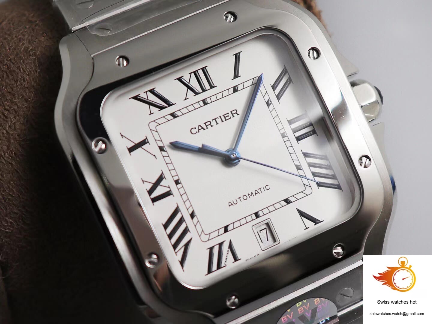 Cartier Santos WSSA0009 BV Factory White Dial 3 Cartier Santos WSSA0009 BV Factory White Dial 3