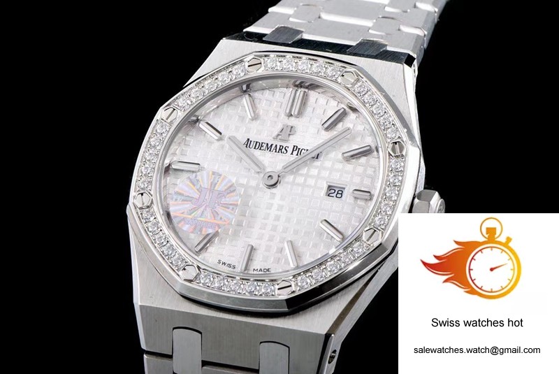 Audemars Piguet Royal Oak Quartz 67651ST.ZZ.1261ST.01 JF Factory White Dial 3 Audemars Piguet Royal Oak Quartz 67651ST.ZZ.1261ST.01 JF Factory White Dial 3