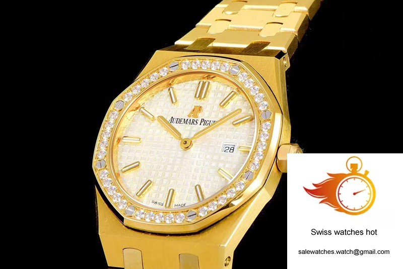 Audemars Piguet Royal Oak Quartz 67651BA.ZZ.1261BA.01 JF Factory Yellow Gold Diamond 3 Audemars Piguet Royal Oak Quartz 67651BA.ZZ.1261BA.01 JF Factory Yellow Gold Diamond 3