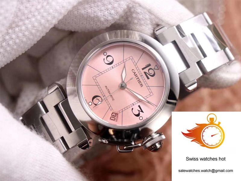 Cartier Pasha W31075M7 V9 Factory Pink Dial 3 Cartier Pasha W31075M7 V9 Factory Pink Dial 3
