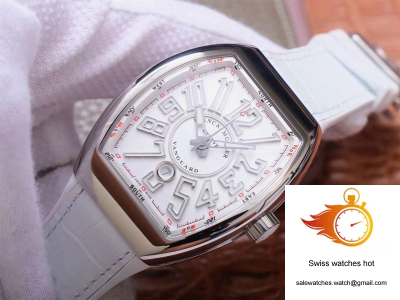 Franck Muller Vanguard V 45 SC DT 5N BC ZF Factory White Dial 3 Franck Muller Vanguard V 45 SC DT 5N BC ZF Factory White Dial 3