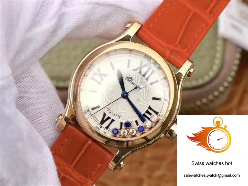 Chopard Happy Sport 274808 Rose Gold Diamonds YF Factory White Dial 3 Chopard Happy Sport 274808 Rose Gold Diamonds YF Factory White Dial 3