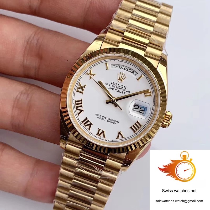 Rolex Day-Date M128238 EW Factory White Dial Roman Time Scale 3 Rolex Day-Date M128238 EW Factory White Dial Roman Time Scale 3