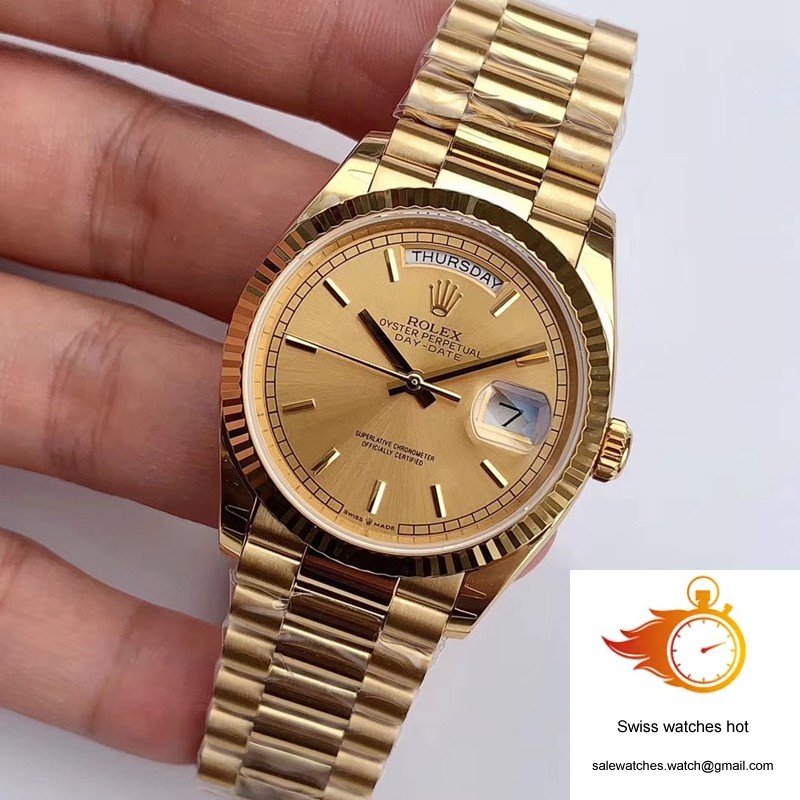 Rolex Day-Date M128238-0045 Yellow Gold EW Factory Champagne Dial 3 Rolex Day-Date M128238-0045 Yellow Gold EW Factory Champagne Dial 3