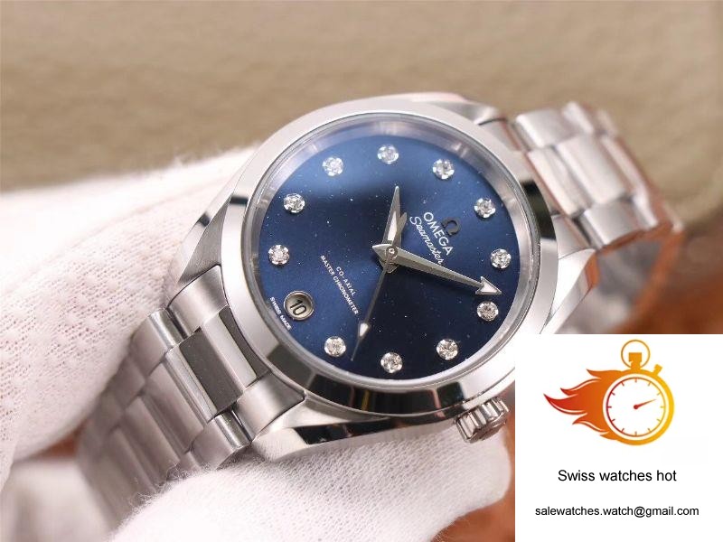 VS Factory Replica Omega Seamaster 220.10.38.20.53.001 Aqua Terra 150M CO AXIAL Master Chronometer Ladies Watch 3 VS Factory Replica Omega Seamaster 220.10.38.20.53.001 Aqua Terra 150M CO AXIAL Master Chronometer Ladies Watch 3