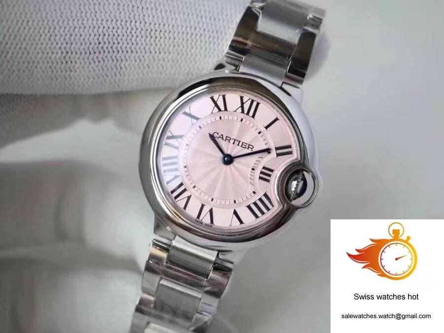 Ballon Bleu De Cartier WE902073 33mm V6 Factory Pink Dial 3 Ballon Bleu De Cartier WE902073 33mm V6 Factory Pink Dial 3