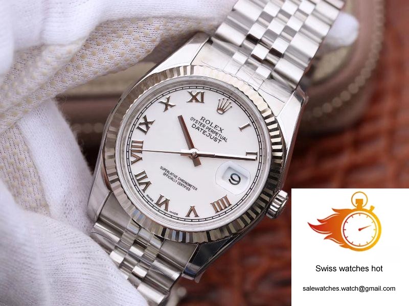 Rolex Datejust 116234 36mm AR Factory White Dial With Roman Time Scale 3 Rolex Datejust 116234 36mm AR Factory White Dial With Roman Time Scale 3