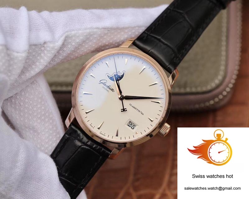Glashutte Original Senator 1-36-04-04-02-01 Moonphase 18K Rose Gold White Dial 3 Glashutte Original Senator 1-36-04-04-02-01 Moonphase 18K Rose Gold White Dial 3