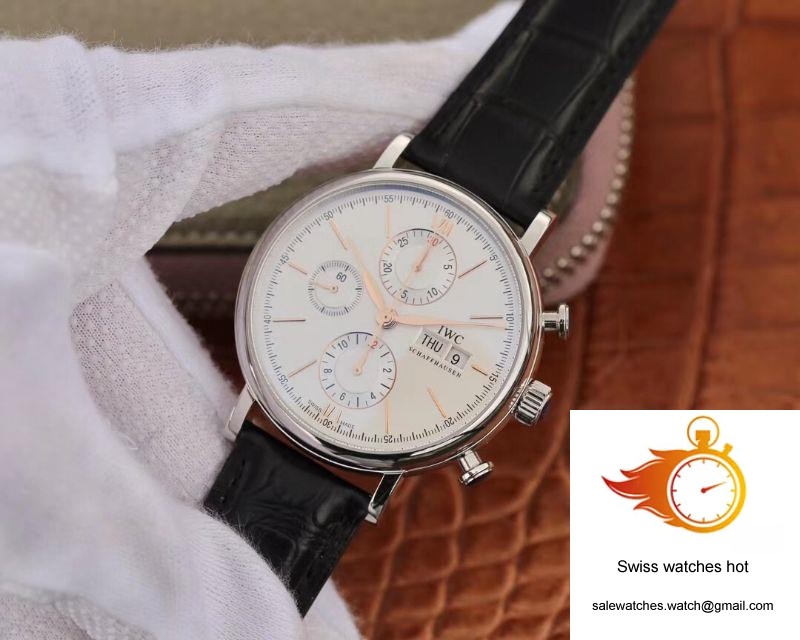 IWC Portofino Chronograph Multi-function IW391022 ZF Factory White Dial With Rose Gold Markers 3 IWC Portofino Chronograph Multi-function IW391022 ZF Factory White Dial With Rose Gold Markers 3