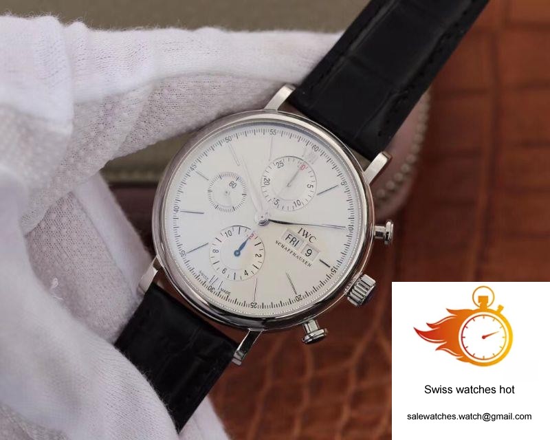 IWC Portofino Chronograph Multi-function IW391022 ZF Factory 42mm X 13.5mm White Dial 3 IWC Portofino Chronograph Multi-function IW391022 ZF Factory 42mm X 13.5mm White Dial 3