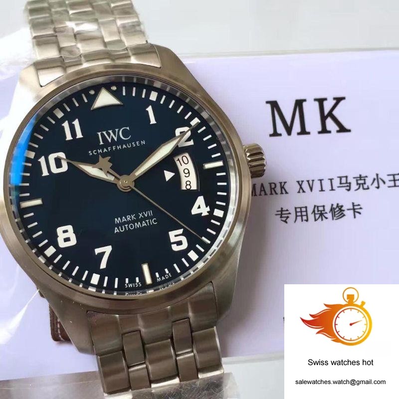 IWC Pilot Mark XVII Le Petit Prince IW327014 MKS Factory Blue Dial 3 IWC Pilot Mark XVII Le Petit Prince IW327014 MKS Factory Blue Dial 3