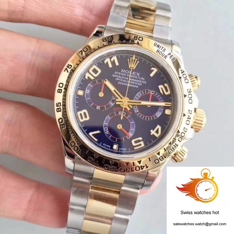 Rolex Daytona Cosmograph 116503 3A Factory 18K Yellow Gold Wrapped Blue Dial 3 Rolex Daytona Cosmograph 116503 3A Factory 18K Yellow Gold Wrapped Blue Dial 3