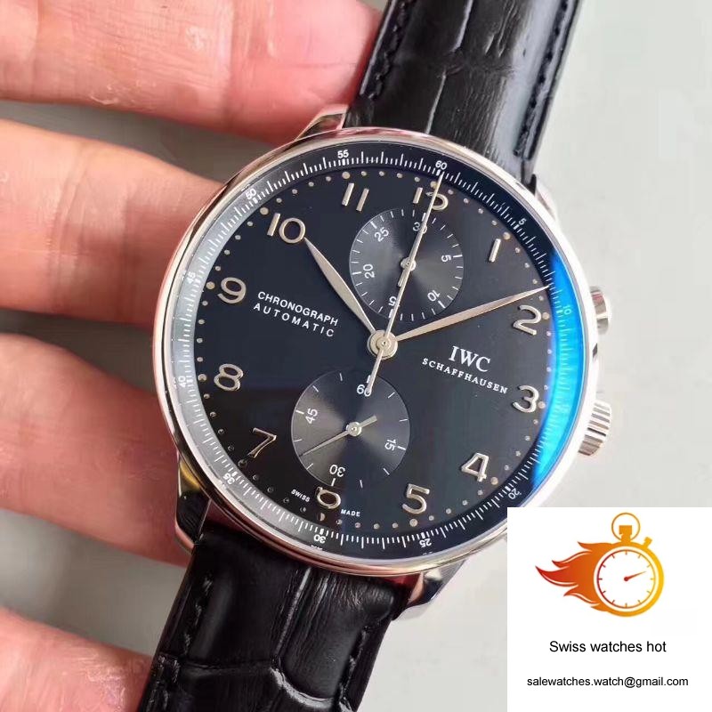 IWC Portugieser Chronograph IW371447 ZF Factory Black Dial 3 IWC Portugieser Chronograph IW371447 ZF Factory Black Dial 3