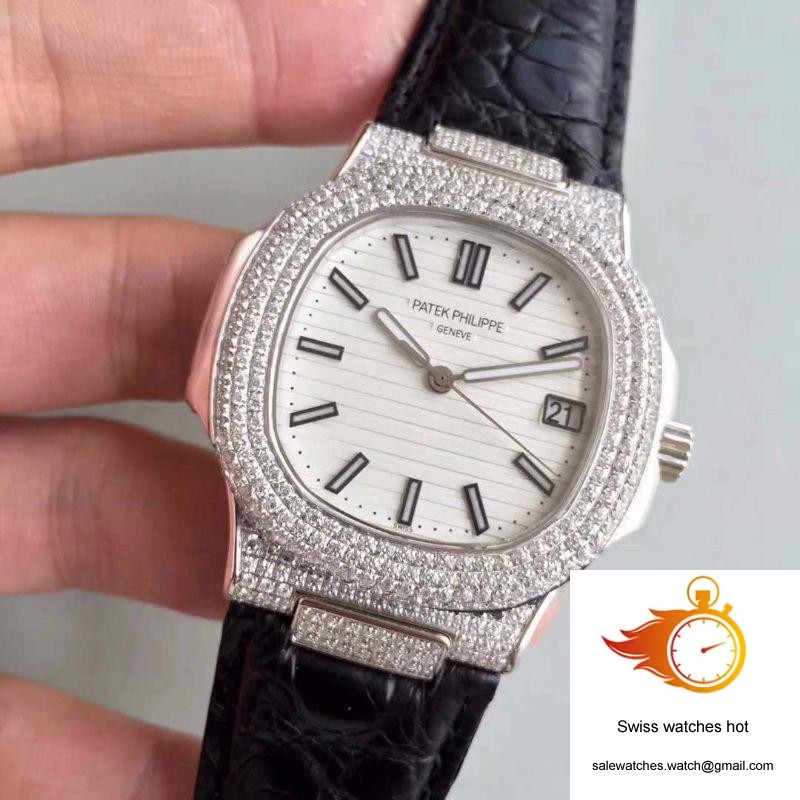 Patek Philippe Nautilus Jumbo 5719/1G-001 White Dial 3 Patek Philippe Nautilus Jumbo 5719/1G-001 White Dial 3