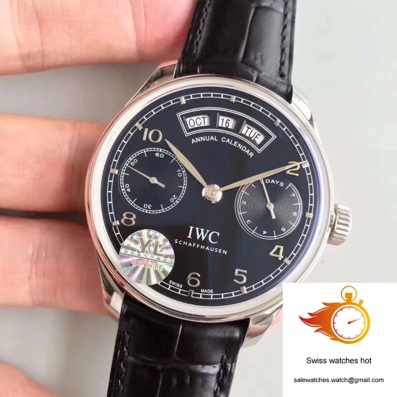 IWC Portugieser Annual Calendar IW503502 YL Factory Black Dial 3 IWC Portugieser Annual Calendar IW503502 YL Factory Black Dial 3