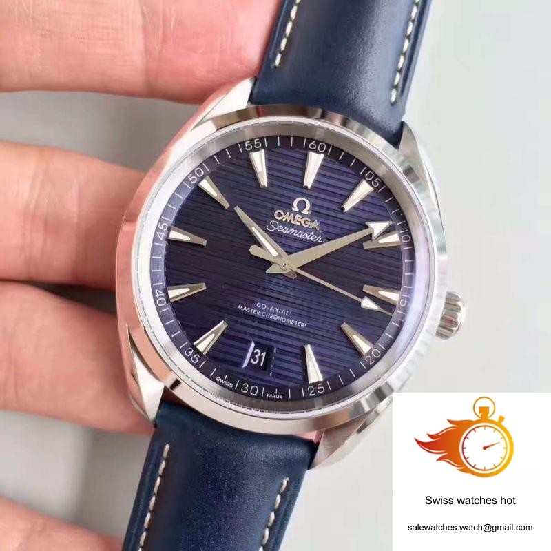 Omega Seamaster Aqua Terra 150M Master Co-Axial Baselworld Blue Textured Dial 3 Omega Seamaster Aqua Terra 150M Master Co-Axial Baselworld Blue Textured Dial 3