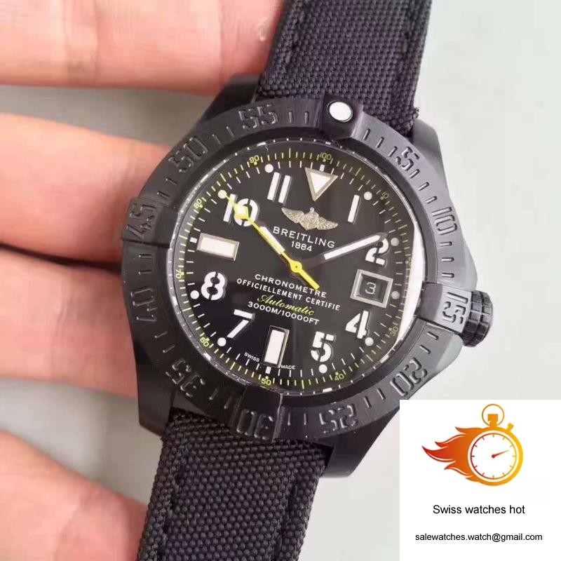 Breitling Avenger Seawolf Blacksteel Code Yellow M17330B2 GF Factory Black Dial 3 Breitling Avenger Seawolf Blacksteel Code Yellow M17330B2 GF Factory Black Dial 3