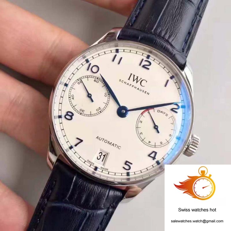 IWC Portugieser IW500705 ZF Factory V4 White Dial and Blue Markers 3 IWC Portugieser IW500705 ZF Factory V4 White Dial and Blue Markers 3