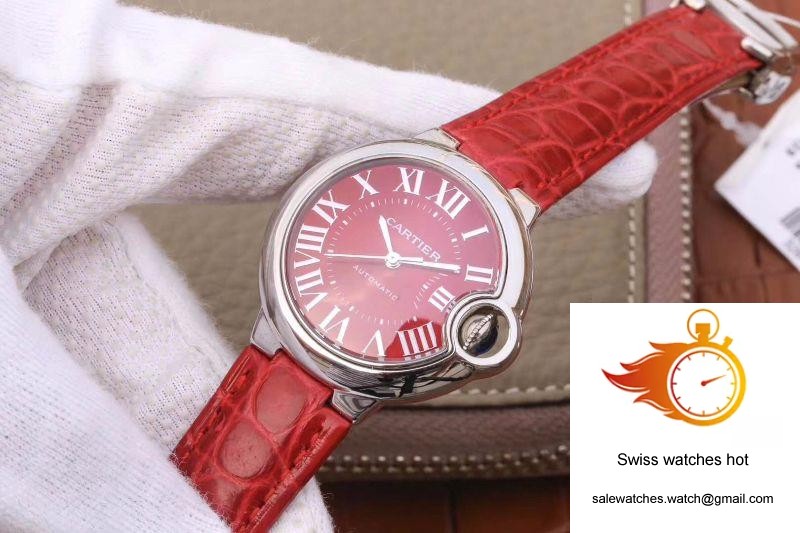 Ballon Bleu De Cartier 33MM WSBB0022 TW Factory Red Dial 3 Ballon Bleu De Cartier 33MM WSBB0022 TW Factory Red Dial 3