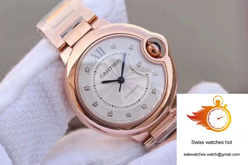 Ballon Bleu De Cartier Ladies 33 WE902062 V9 Factory White Textured Dial 3 Ballon Bleu De Cartier Ladies 33 WE902062 V9 Factory White Textured Dial 3