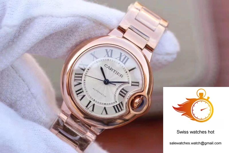 Ballon Bleu De Cartier Ladies 33MM W6920068 V9 Factory White Textured Dial 3 Ballon Bleu De Cartier Ladies 33MM W6920068 V9 Factory White Textured Dial 3