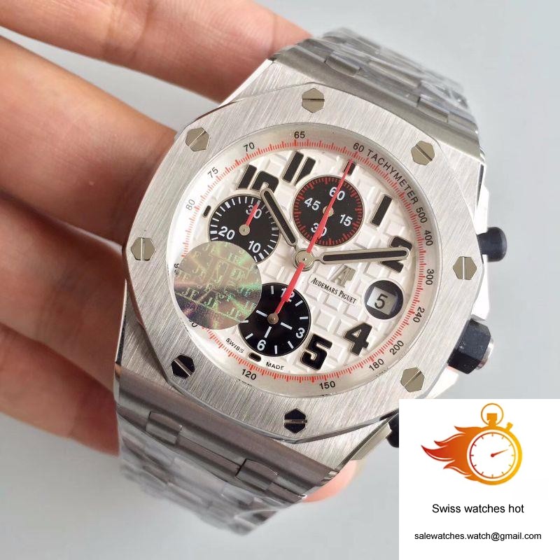 Audemars Piguet Royal Oak Offshore Panda 26170ST.OO.D101CR.02 JF Factory V2 White Dial 3 Audemars Piguet Royal Oak Offshore Panda 26170ST.OO.D101CR.02 JF Factory V2 White Dial 3