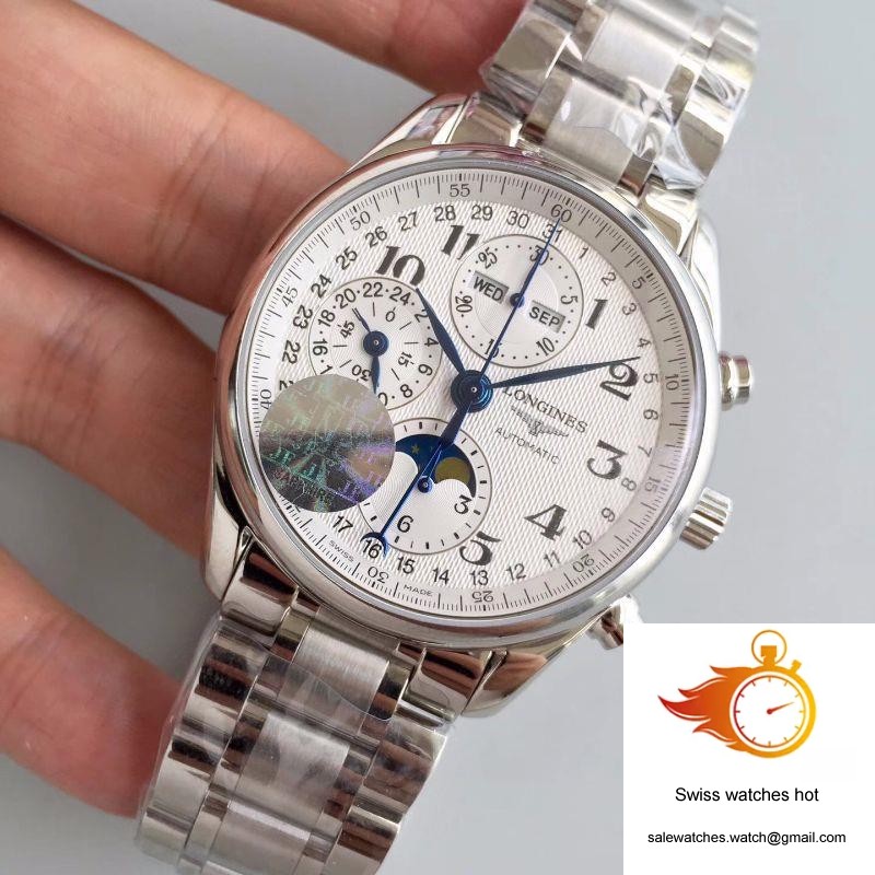 Longines Master Collection Moonphase Chronograph L2.673.4.78.6 JF Factory White Dial 3 Longines Master Collection Moonphase Chronograph L2.673.4.78.6 JF Factory White Dial 3