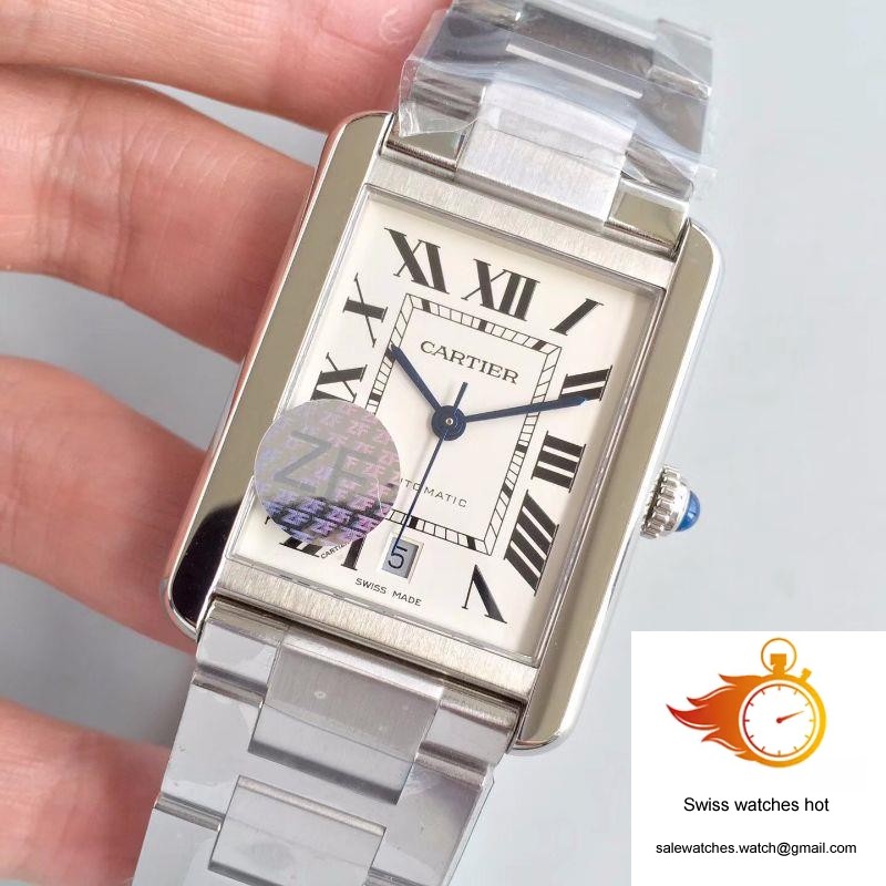 Cartier Tank Solo XL Automatic W5200028 ZF Factory White Dial 3 Cartier Tank Solo XL Automatic W5200028 ZF Factory White Dial 3