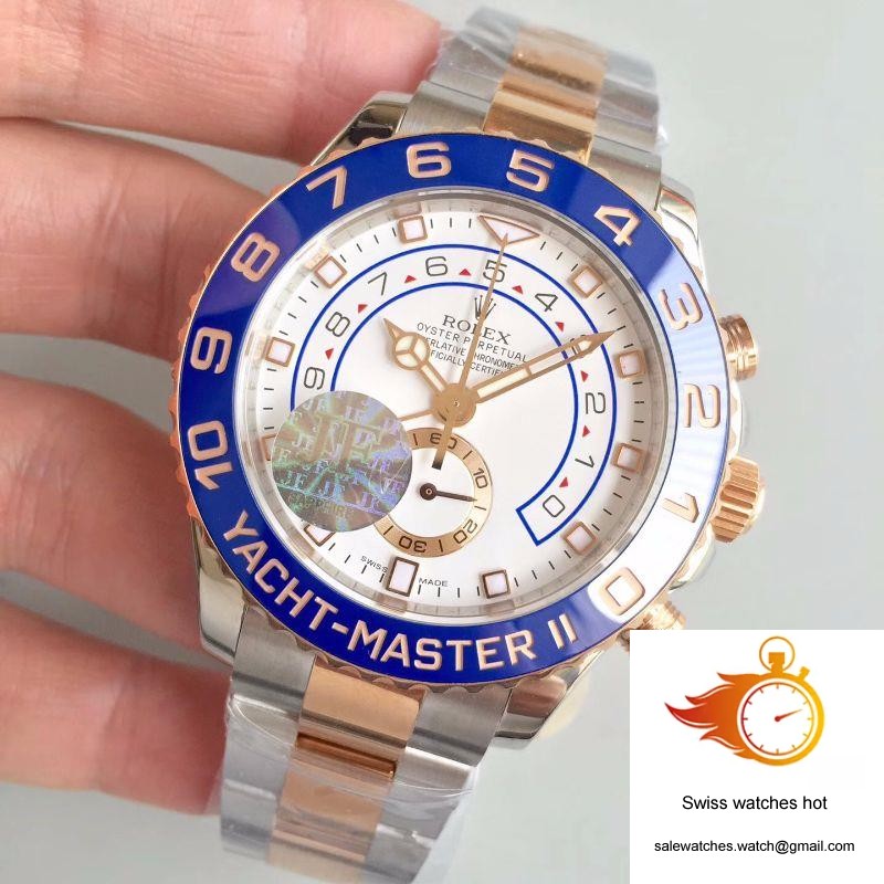 Rolex Yacht Master II 116681 JF Factory Rose Gold White Dial 3 Rolex Yacht Master II 116681 JF Factory Rose Gold White Dial 3