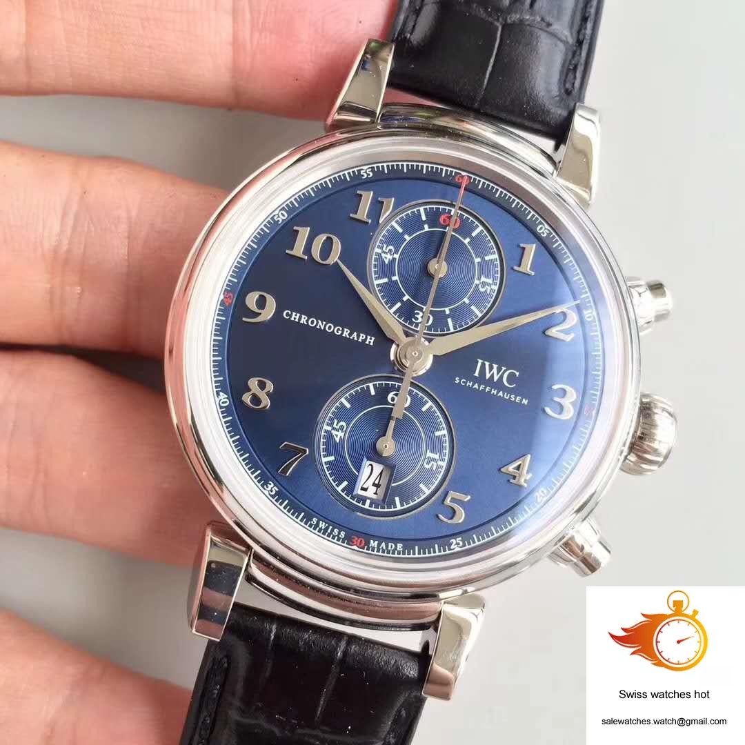 IWC Da Vinci Chronograph Edition Sport For Good Fundation IW393402 ZF Factory Blue Dial 3 IWC Da Vinci Chronograph Edition Sport For Good Fundation IW393402 ZF Factory Blue Dial 3