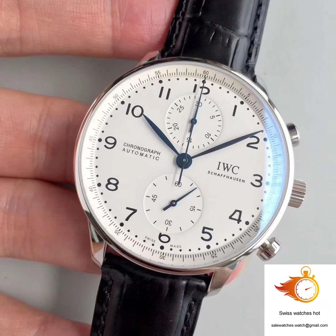 IWC Portugieser Chronograph Edition 150 Years IW371602 YL Factory White Dial 3 IWC Portugieser Chronograph Edition 150 Years IW371602 YL Factory White Dial 3
