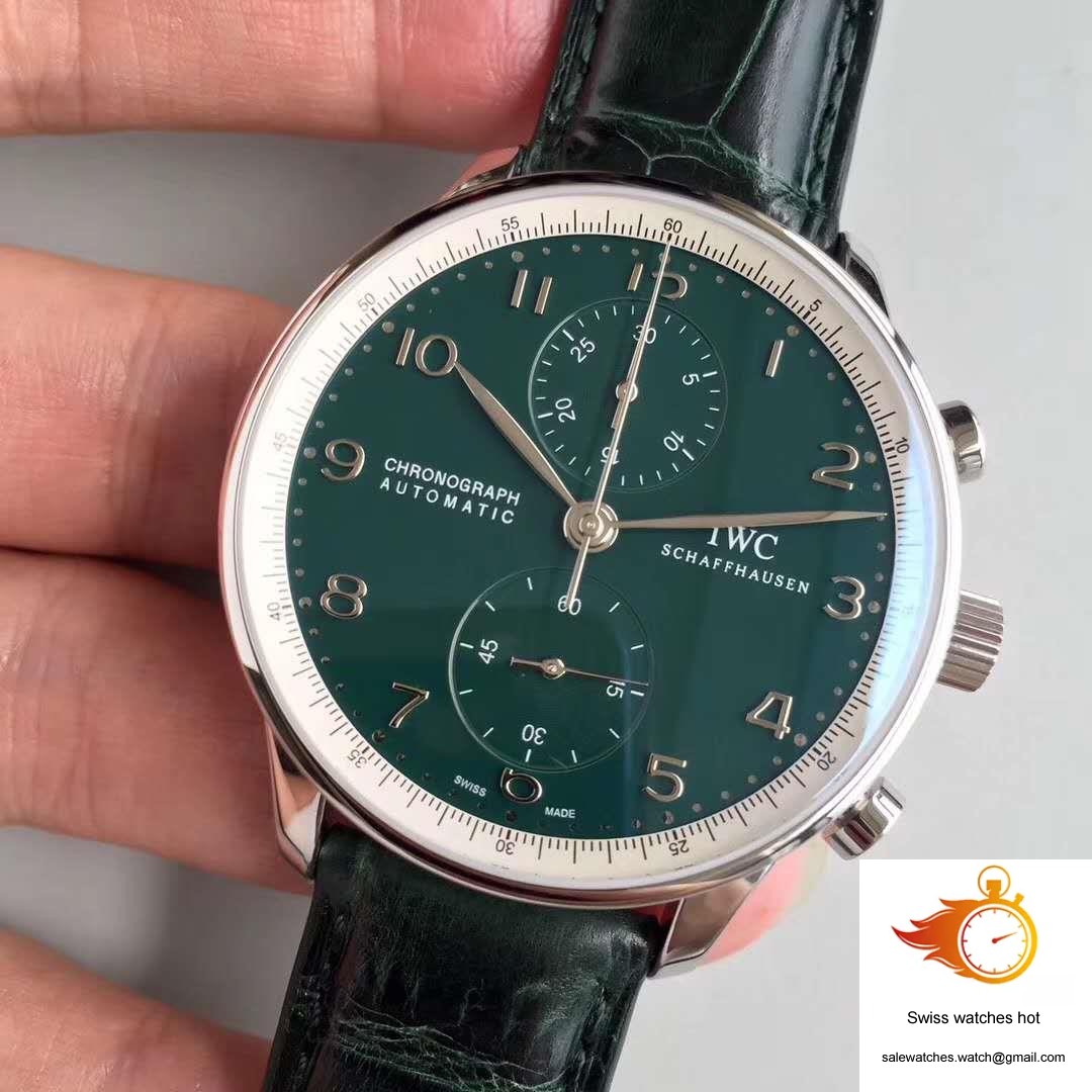 IWC Portugieser Chronograph Edition 150 Years IW371601 Green Dial YL Factory 3 IWC Portugieser Chronograph Edition 150 Years IW371601 Green Dial YL Factory 3