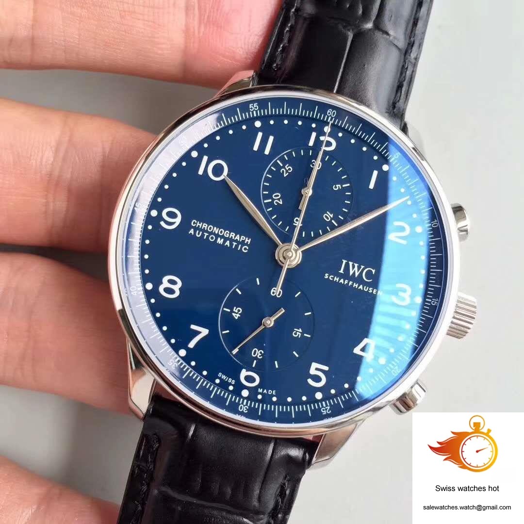IWC Portugieser Chronograph Edition 150 Years IW371601 Blue Dial YL Factory 3 IWC Portugieser Chronograph Edition 150 Years IW371601 Blue Dial YL Factory 3