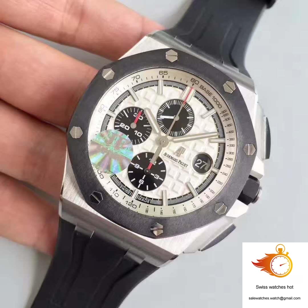 Audemars Piguet Royal Oak Offshore 26400SO.OO.A002CA.01 JF Factory V2 White Dial 3 Audemars Piguet Royal Oak Offshore 26400SO.OO.A002CA.01 JF Factory V2 White Dial 3