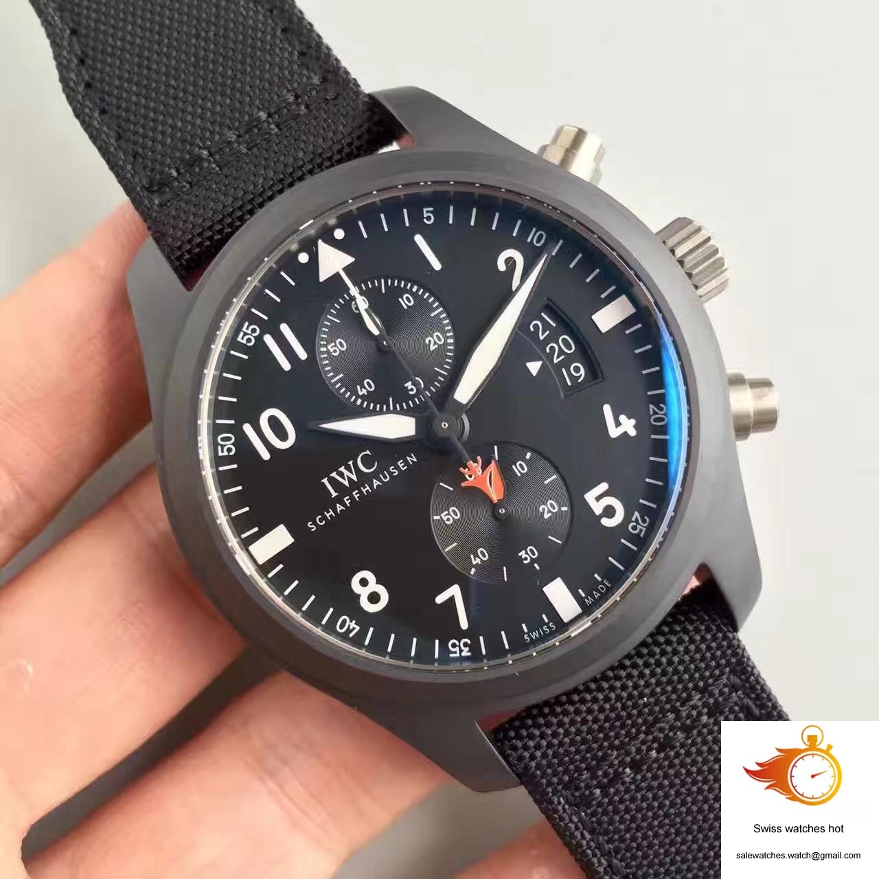 IWC Pilot Top Gun Chronograph IW389001 ZF Factory Anthracite Dial 3 IWC Pilot Top Gun Chronograph IW389001 ZF Factory Anthracite Dial 3