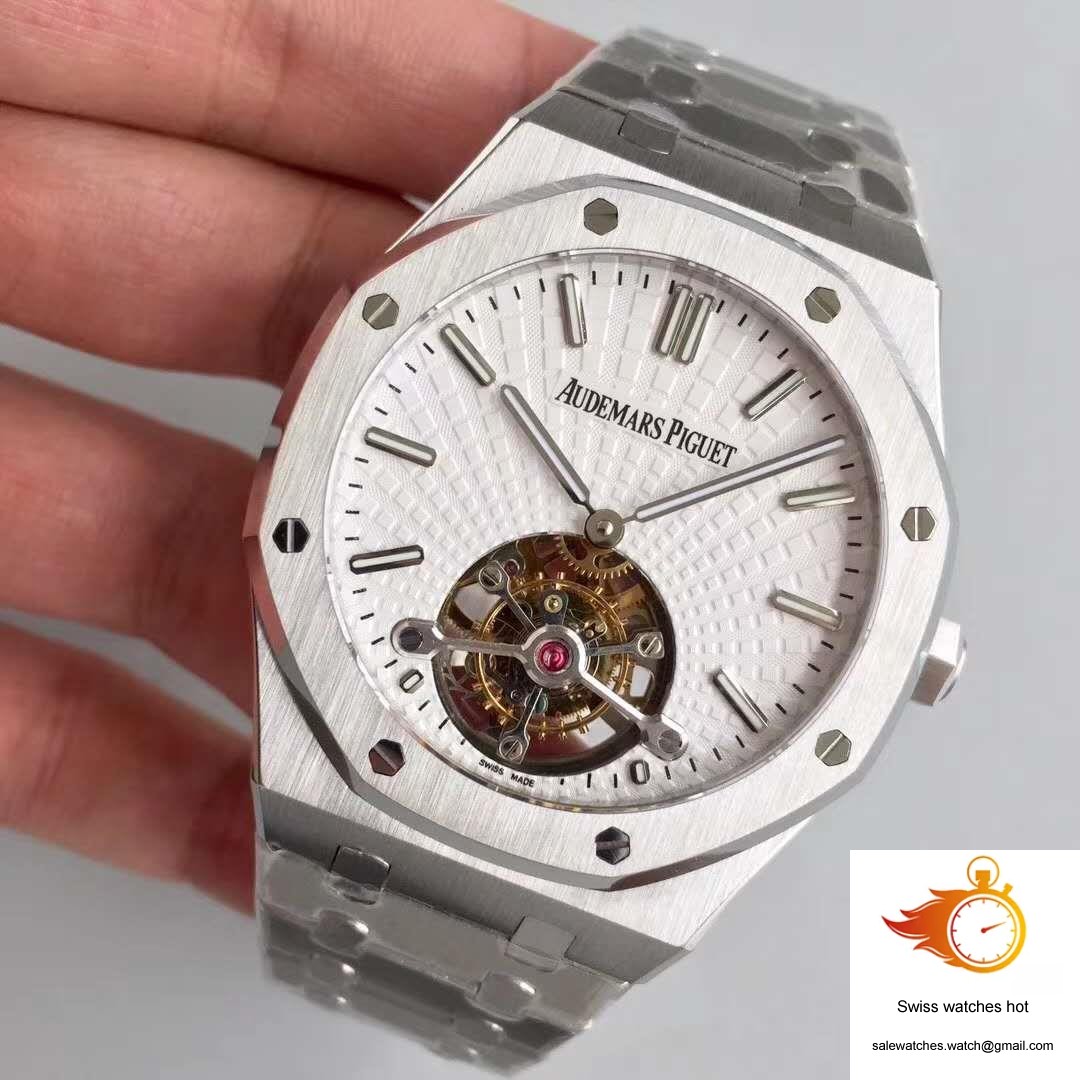 Audemars Piguet Royal Oak Tourbillon Extra Thin 26522 White Dial R8 Factory 3 Audemars Piguet Royal Oak Tourbillon Extra Thin 26522 White Dial R8 Factory 3