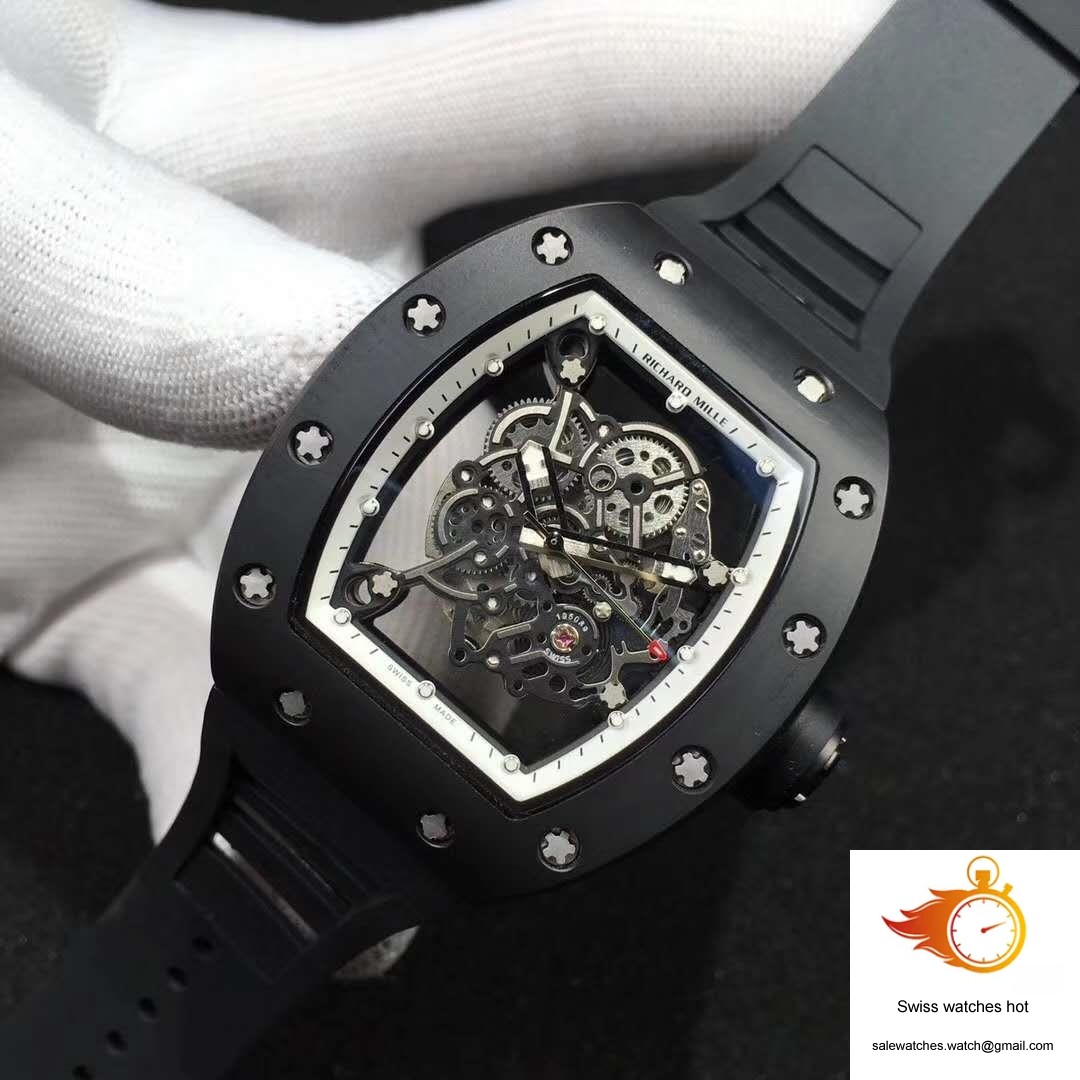 Richard Mille RM055 KV Factory Ceramic White Skeleton Dial 3 Richard Mille RM055 KV Factory Ceramic White Skeleton Dial 3