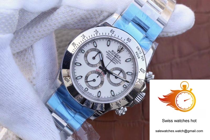 Rolex Daytona Cosmograph 116520 Noob Factory White Dial 3 Rolex Daytona Cosmograph 116520 Noob Factory White Dial 3