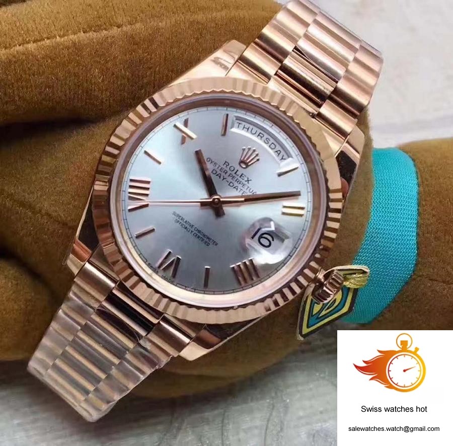 Rolex Day-Date 40 228235 Rose Gold 40MM EW Factory Sundust Dial 3 Rolex Day-Date 40 228235 Rose Gold 40MM EW Factory Sundust Dial 3