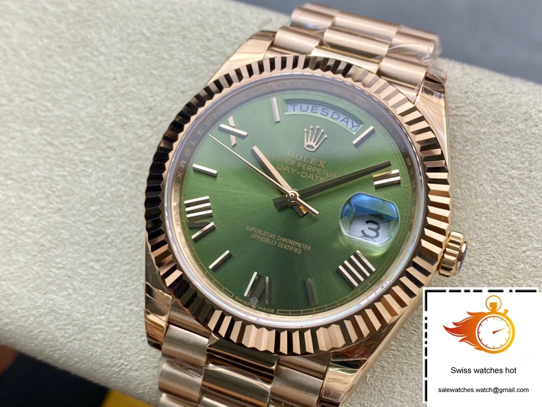 Rolex Day Date 228235 40mm EW Factory Green Dial 3 Rolex Day Date 228235 40mm EW Factory Green Dial 3