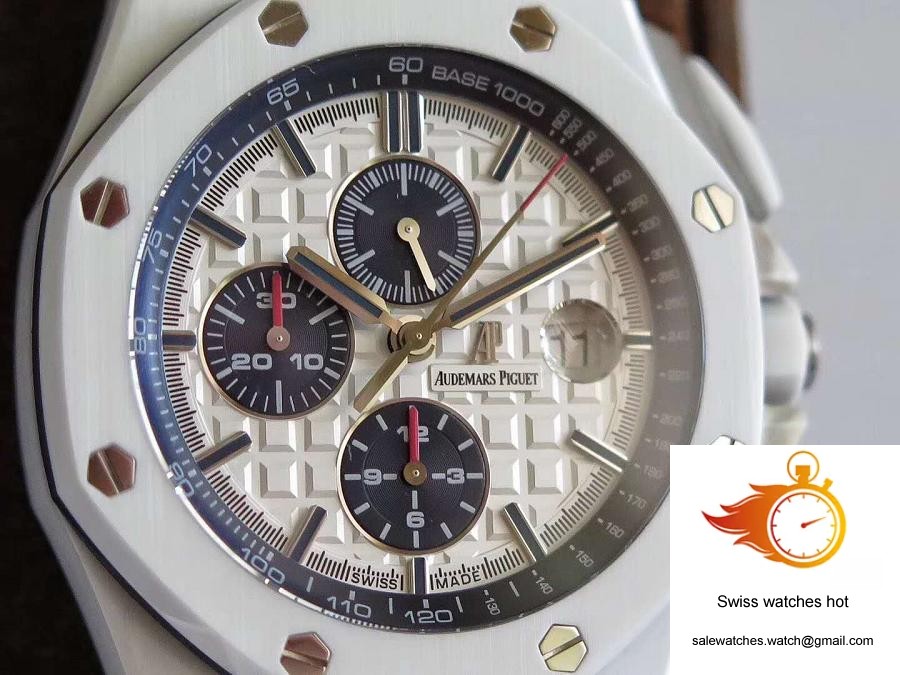 Audemars Piguet Royal Oak Offshore 26402CB.OO.A010CA.01 JF Factory V2 White Dial 3 Audemars Piguet Royal Oak Offshore 26402CB.OO.A010CA.01 JF Factory V2 White Dial 3