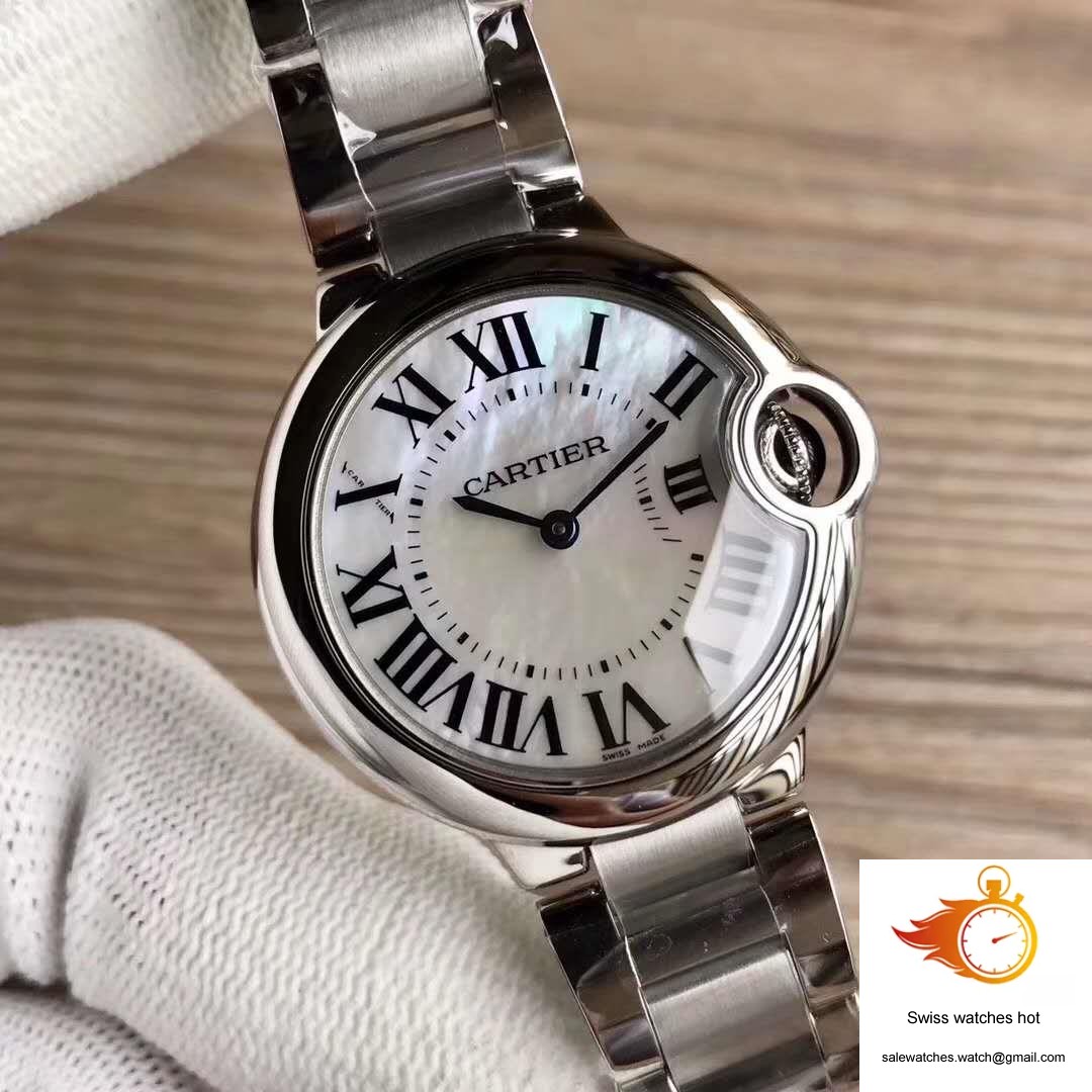 Ballon Bleu De Cartier W6920084 33MM V6 Factory Silver Dial 3 Ballon Bleu De Cartier W6920084 33MM V6 Factory Silver Dial 3