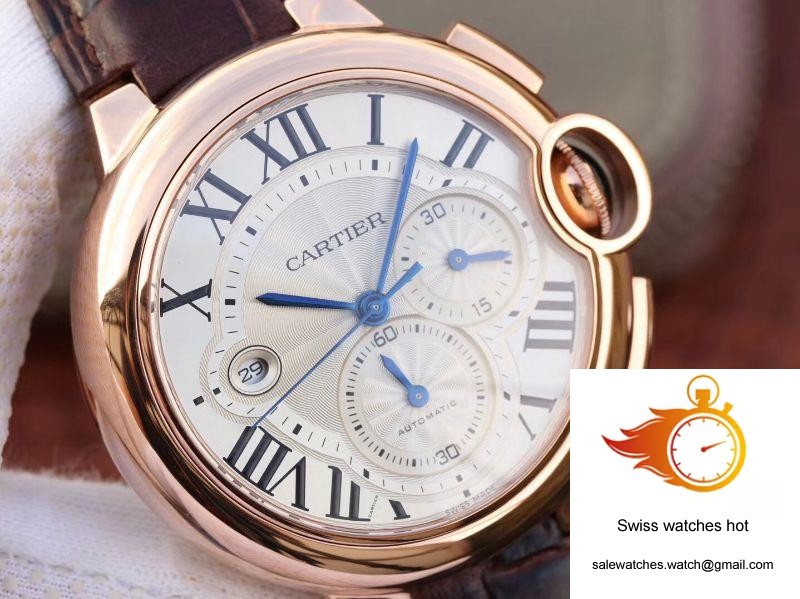 Cartier Ballon Bleu Chronograph W6920074 ZF Factory Silver Dial 3 Cartier Ballon Bleu Chronograph W6920074 ZF Factory Silver Dial 3