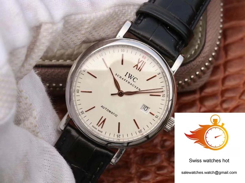 IWC Portofino Automatic IW356501 MKS Factory Black Leather Strap White Dial 3 IWC Portofino Automatic IW356501 MKS Factory Black Leather Strap White Dial 3
